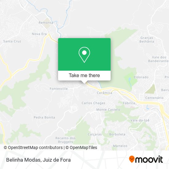 Mapa Belinha Modas