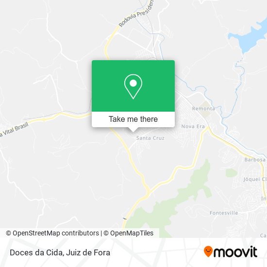 Mapa Doces da Cida