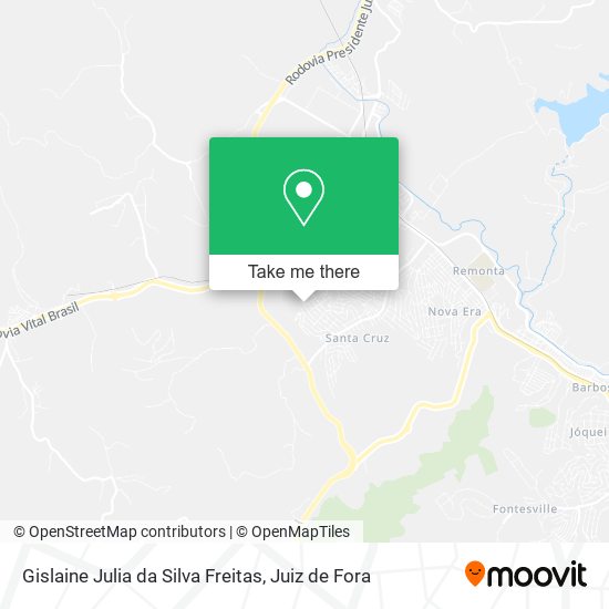 Gislaine Julia da Silva Freitas map