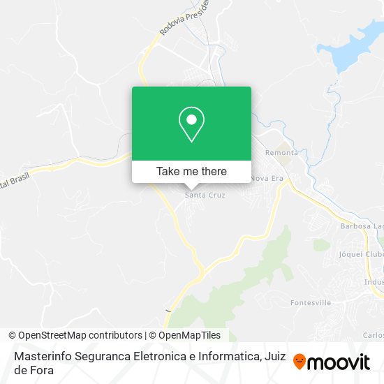 Masterinfo Seguranca Eletronica e Informatica map