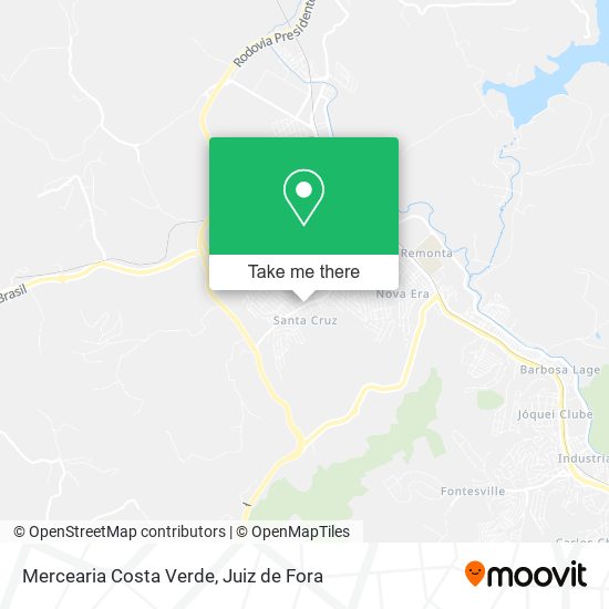 Mercearia Costa Verde map