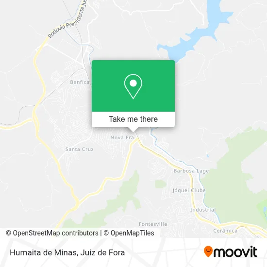 Humaita de Minas map