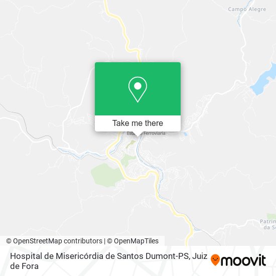 Mapa Hospital de Misericórdia de Santos Dumont-PS