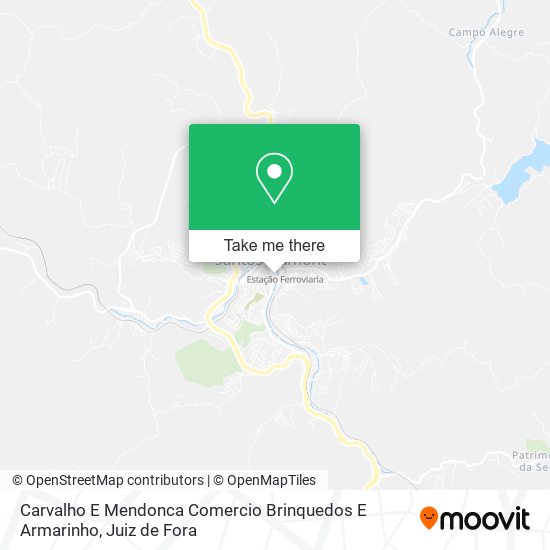 Carvalho E Mendonca Comercio Brinquedos E Armarinho map