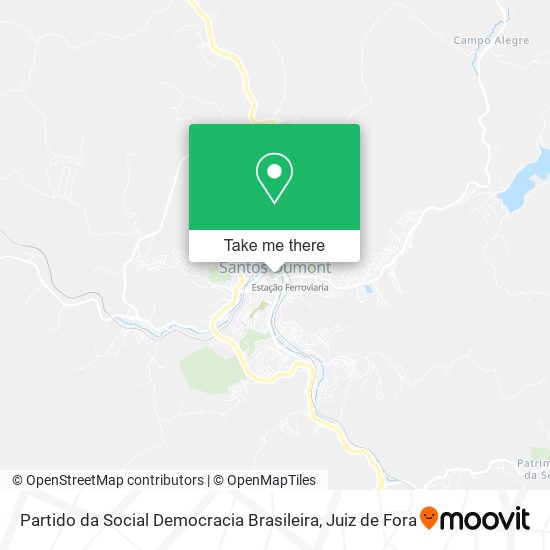 Mapa Partido da Social Democracia Brasileira