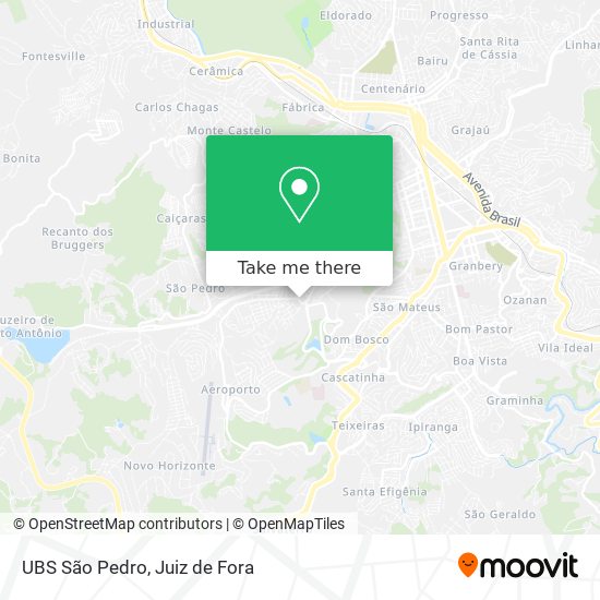 UBS São Pedro map