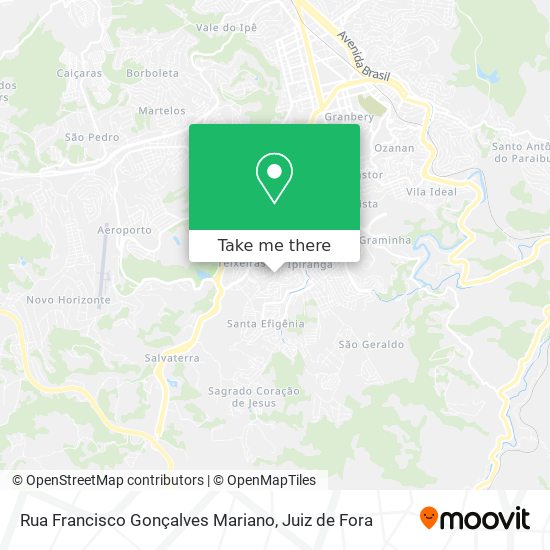 Mapa Rua Francisco Gonçalves Mariano