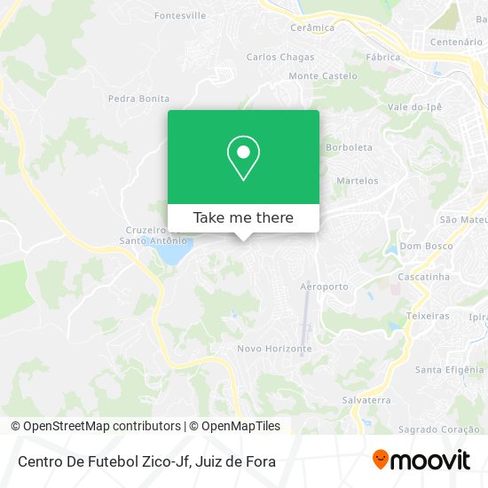 Centro De Futebol Zico-Jf map