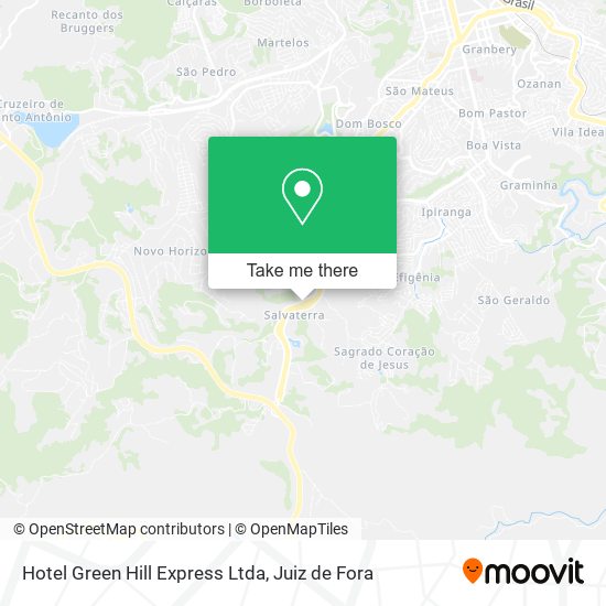 Mapa Hotel Green Hill Express Ltda