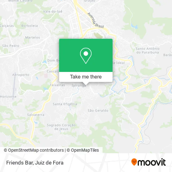 Friends Bar map