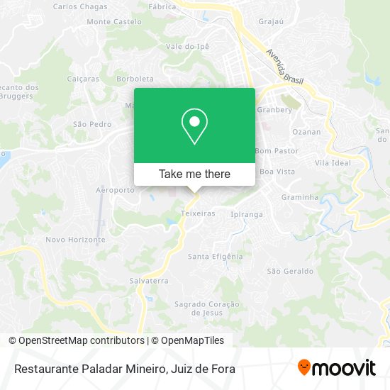 Mapa Restaurante Paladar Mineiro