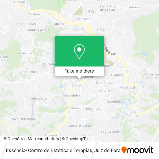 Mapa Essência- Centro de Estética e Terapias