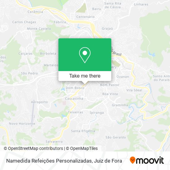 Namedida Refeições Personalizadas map