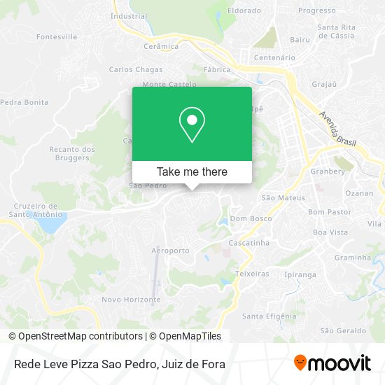 Rede Leve Pizza Sao Pedro map