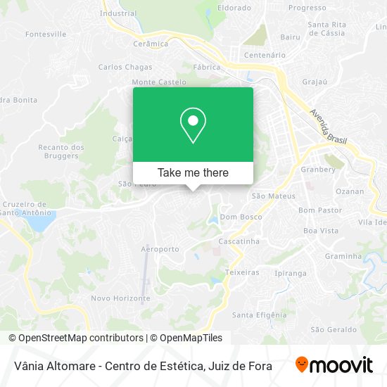 Mapa Vânia Altomare - Centro de Estética