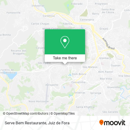 Mapa Serve Bem Restaurante
