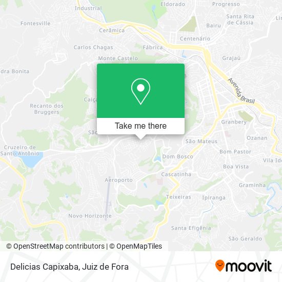 Delicias Capixaba map