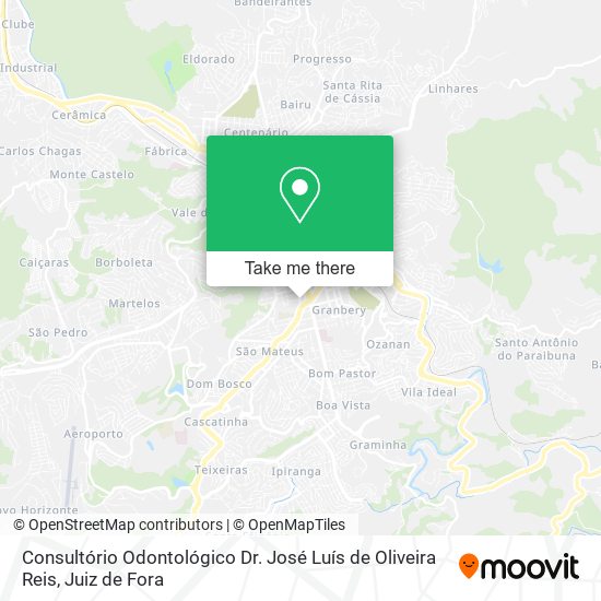 Mapa Consultório Odontológico Dr. José Luís de Oliveira Reis