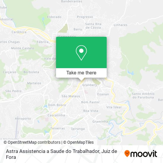 Astra Assistencia a Saude do Trabalhador map