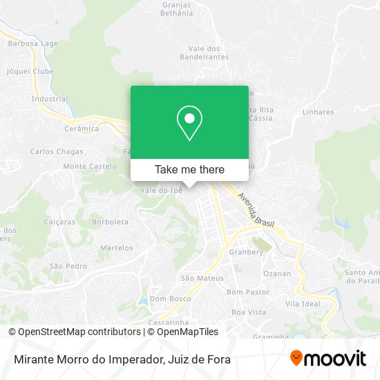 Mapa Mirante Morro do Imperador