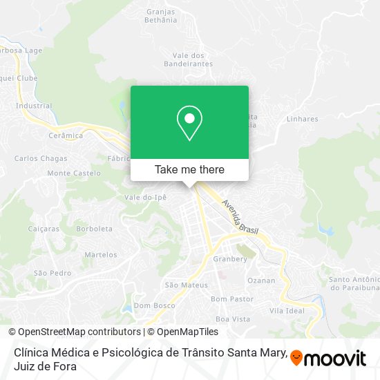 Clínica Médica e Psicológica de Trânsito Santa Mary map