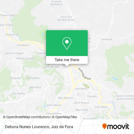 Debora Nunes Lourenco map