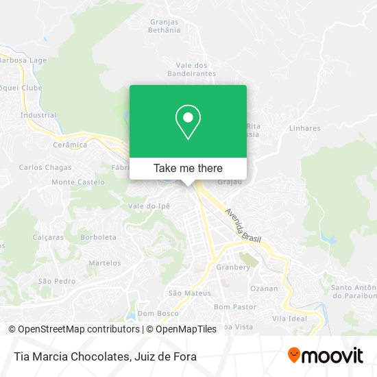 Mapa Tia Marcia Chocolates