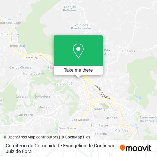 Cemitério da Comunidade Evangélica de Confissão map