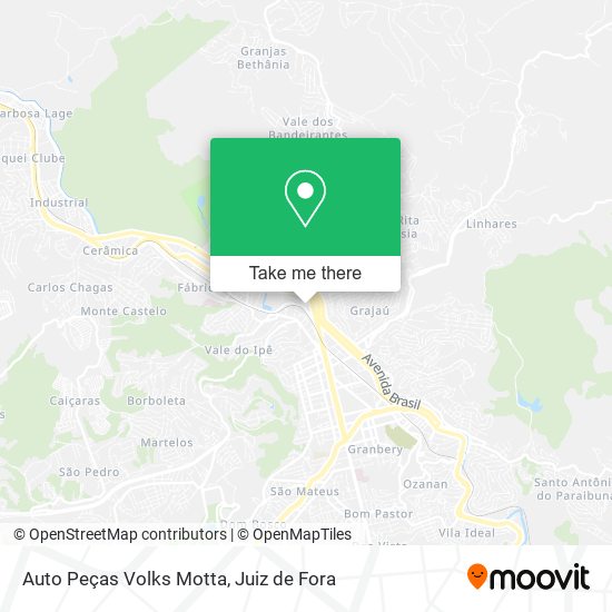 Mapa Auto Peças Volks Motta