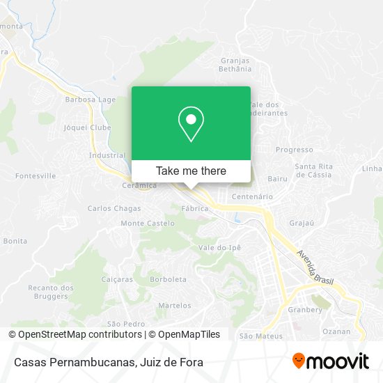 Casas Pernambucanas map