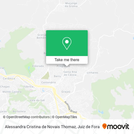 Alessandra Cristina de Novais Thomaz map