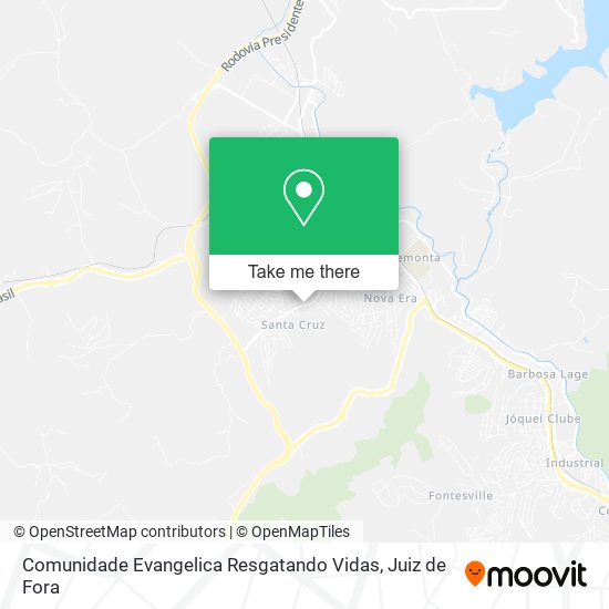 Comunidade Evangelica Resgatando Vidas map