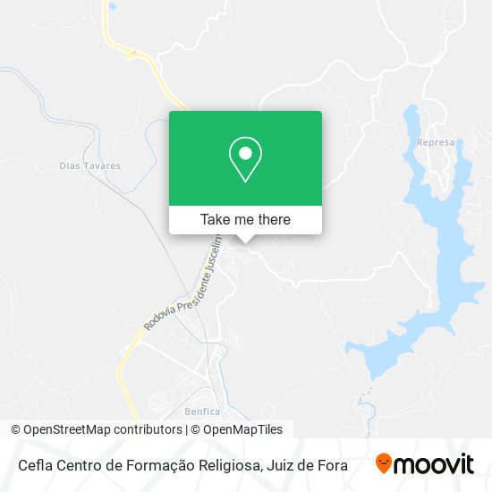 Cefla Centro de Formação Religiosa map