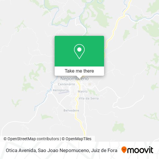 Otica Avenida, Sao Joao Nepomuceno map