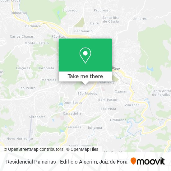 Residencial Paineiras - Edifício Alecrim map