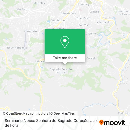 Mapa Seminário Nossa Senhora do Sagrado Coração