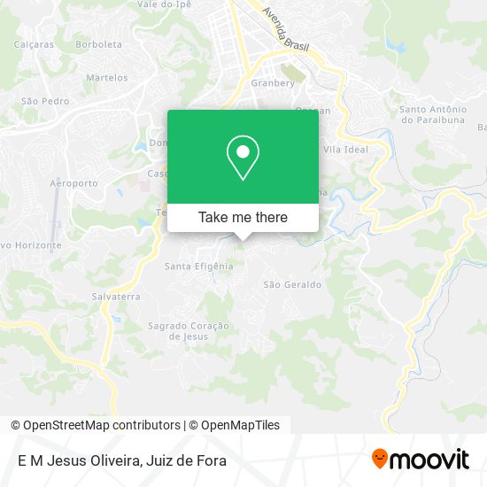 E M Jesus Oliveira map