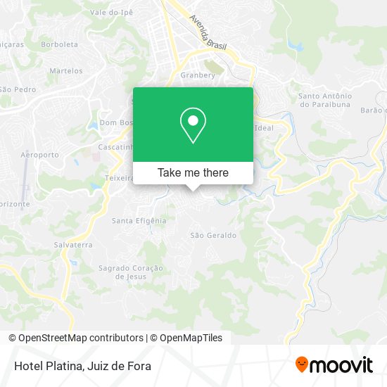 Hotel Platina map