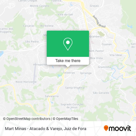 Mapa Mart Minas - Atacado & Varejo