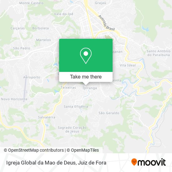 Mapa Igreja Global da Mao de Deus