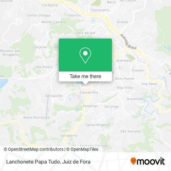 Lanchonete Papa Tudo map