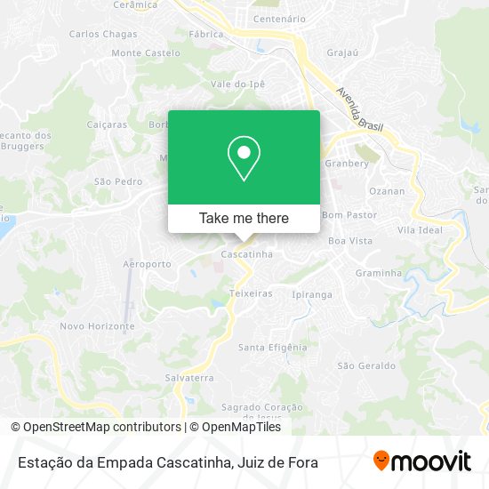 Estação da Empada Cascatinha map