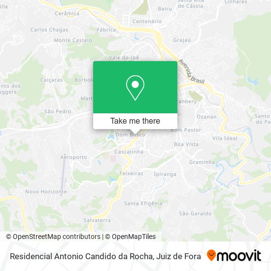 Mapa Residencial Antonio Candido da Rocha