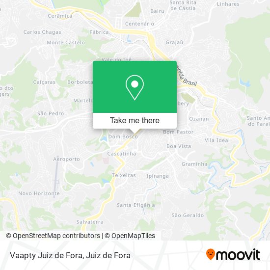 Vaapty Juiz de Fora map