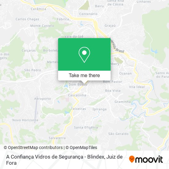 A Confiança Vidros de Segurança - Blindex map
