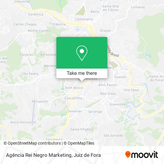 Mapa Agência Rei Negro Marketing