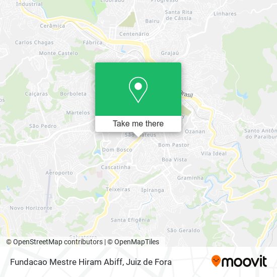 Fundacao Mestre Hiram Abiff map