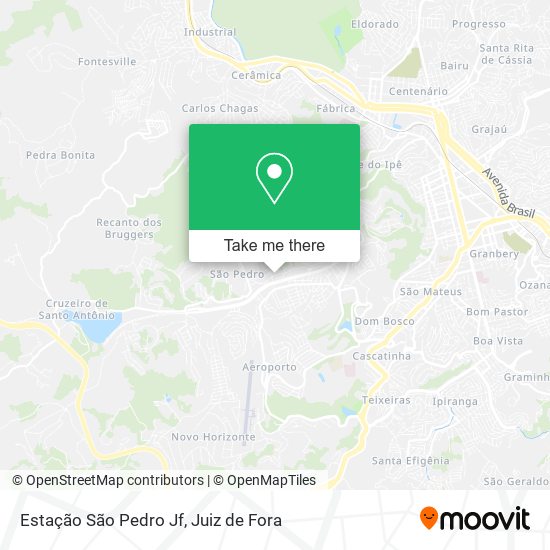 Estação São Pedro Jf map