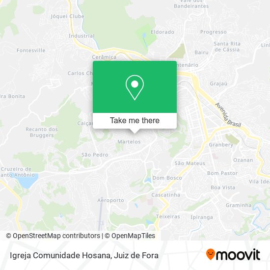 Mapa Igreja Comunidade Hosana