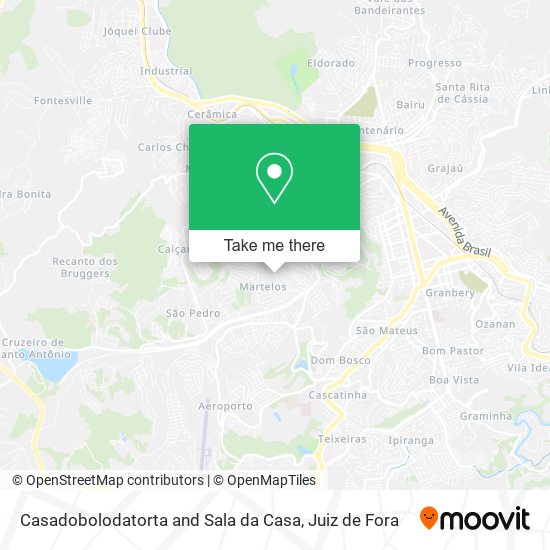 Casadobolodatorta and Sala da Casa map